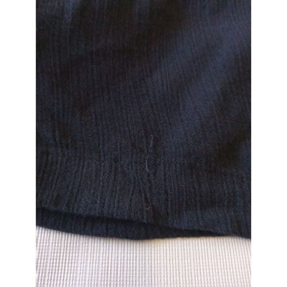 Delores Bell Vintage Black Lightweight Crinkled Fabric Maxi Dress Women's Medium - Picture 9 of 12